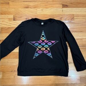 Pixie Lane Colorful Star Graphic Long Sleeve Kids Tee